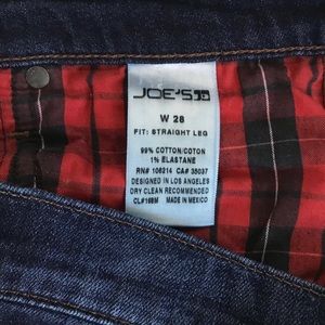 Joe’s Jeans Straight Leg Jeans Dark Wash Sz28